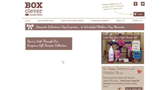 Desktop Screenshot of boxcleverhampers.com